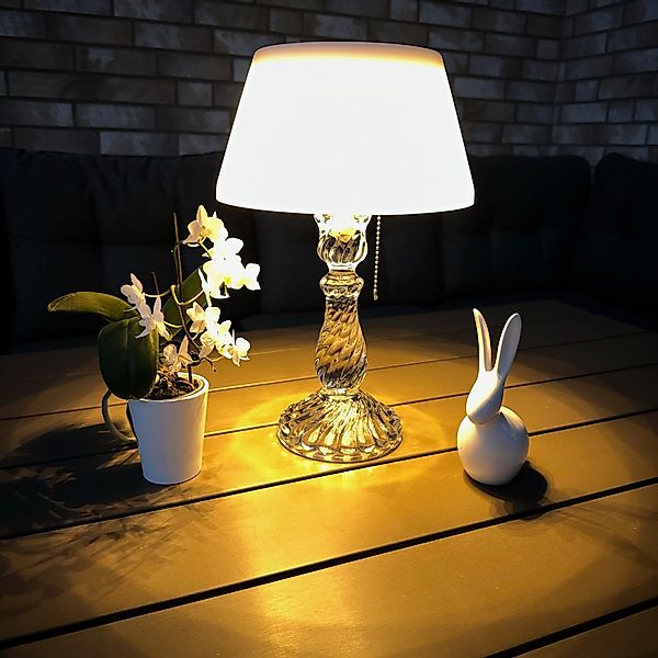 Online-Fuchs LED Außen-Tischleuchte Solar Tischlampe kabellos günstig online kaufen