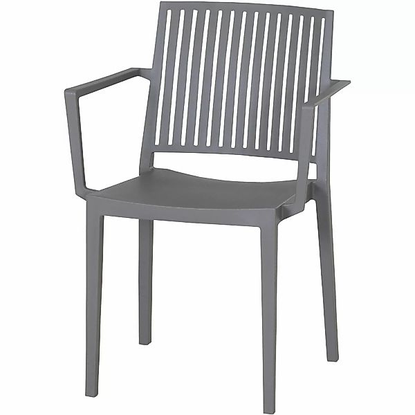 Siena Garden Lane Stapelsessel 56 cm x 57 cm x 80 cm Grau günstig online kaufen