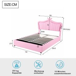 Celya Polsterbett Kinderbett 140 x 200 günstig online kaufen