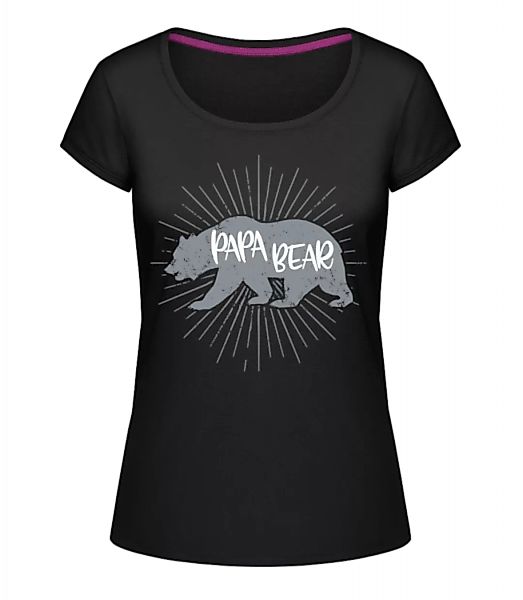 Papa Bear · Frauen T-Shirt U-Ausschnitt günstig online kaufen