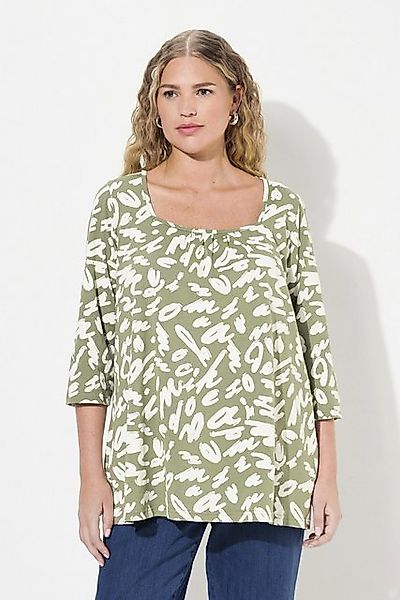 Ulla Popken T-Shirt Shirt A-Linie Zierfalten günstig online kaufen