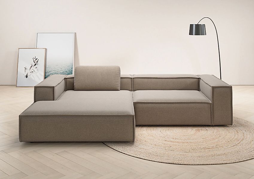 Home affaire Ecksofa "Watertown, modernes XXL L-Form, 306 cm breit" Großzüg günstig online kaufen