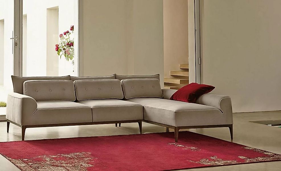 JVmoebel Ecksofa Ecksofa L Form Couch Luxus Möbel Sofa Grau Design Wohnzimm günstig online kaufen