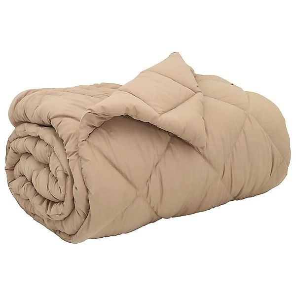 vidaXL Winterbettdecke Taupe 200 x 140 cm Mikrofaser 42025693 günstig online kaufen