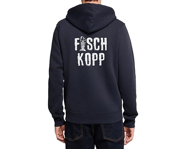 Spreadshirt Sweatjacke Fischkopp Fisch Mundart Urlaub Küste Kapuzenjacke He günstig online kaufen