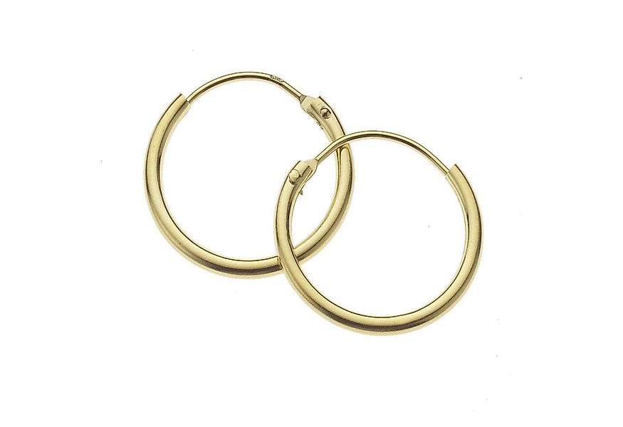 Fascination by Ellen K. Paar Creolen Gold 585 mit einem Durchmesser von 15m günstig online kaufen