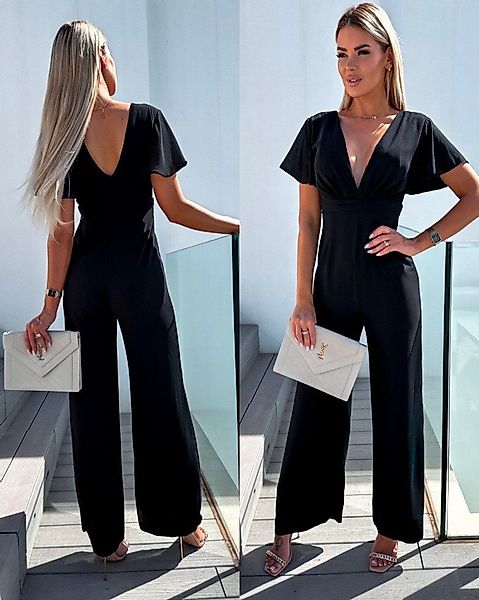 Moda Yakamoz Jumpsuit JANE'S Damen Kurzarm günstig online kaufen