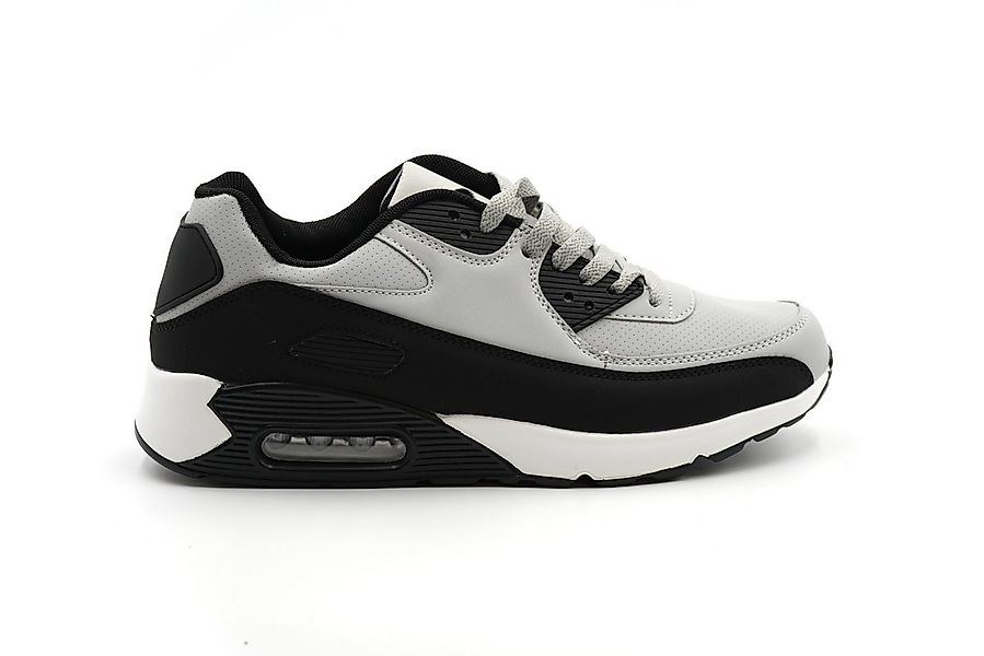 Sonderpostendiscount Herren Sneaker Modell Y9801 Grey/Black Sneaker günstig online kaufen