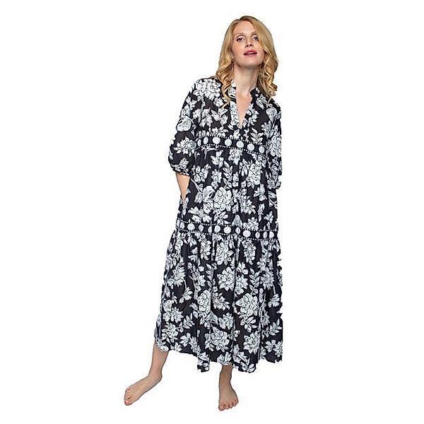 Emily Van Den Bergh Maxikleid langes Volant-Kleid günstig online kaufen