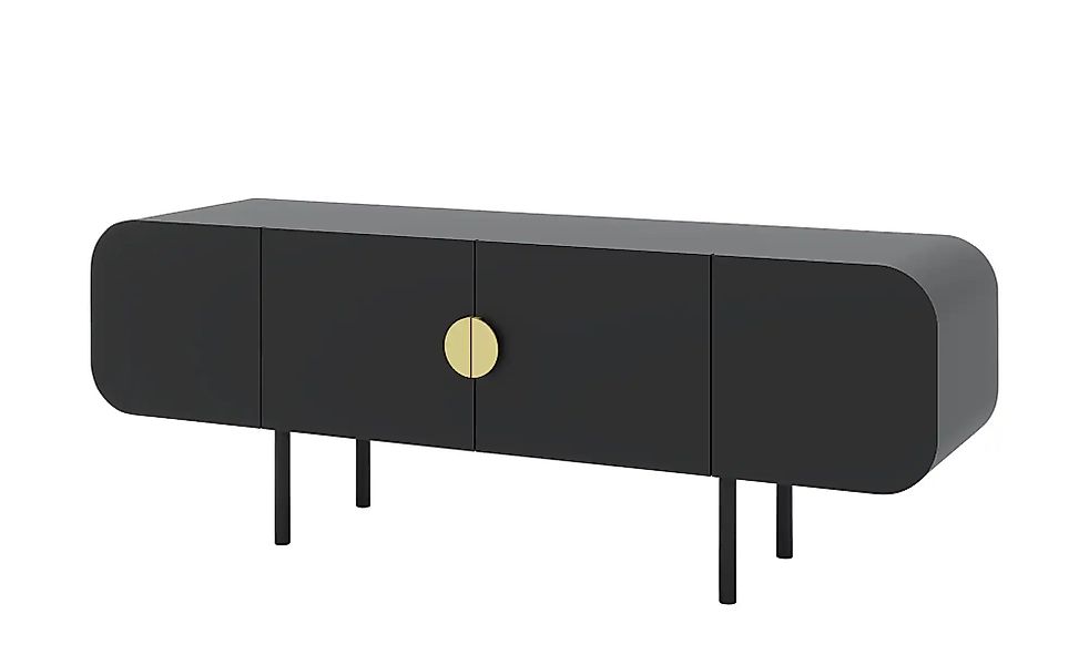 TV-Lowboard  Ovada ¦ schwarz ¦ Maße (cm): B: 151 H: 56 T: 39.0 Kommoden & S günstig online kaufen