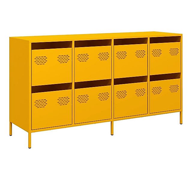 vidaXL Sideboard Sideboard Senfgelb 135x39x73,5 cm Kaltgewalzter Stahl (1 S günstig online kaufen