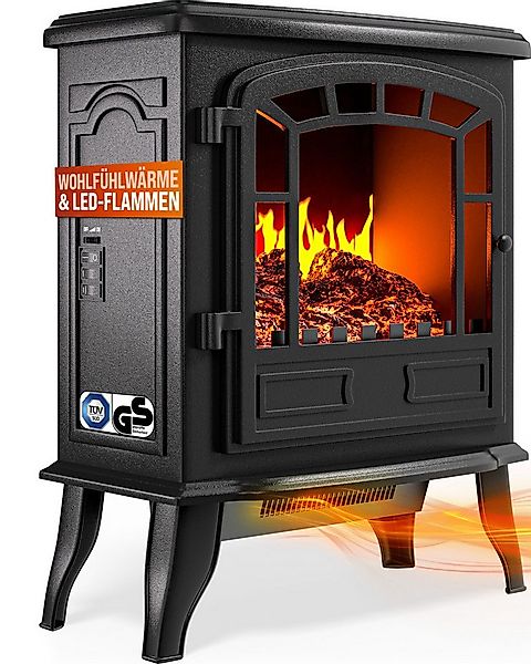 monzana Elektrokamin, Elektrokamin Elektrischer Kamin mit Heizung LED Kamin günstig online kaufen