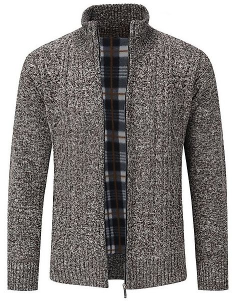 Allthemen Cardigan mit Stehkragen Herren warme Strickjacke günstig online kaufen