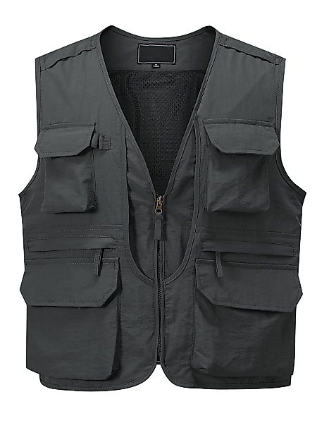 YOUTHUP Funktionsweste Herren Utility-Weste V-Ausschnitt günstig online kaufen