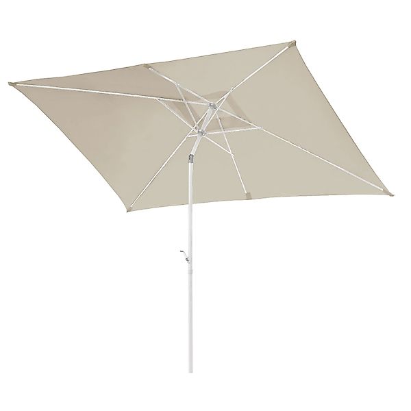Svita Sonnenschirm 3x2m Balkonschirm Rechteckig Mit Sonnenschutz Matt Beige günstig online kaufen