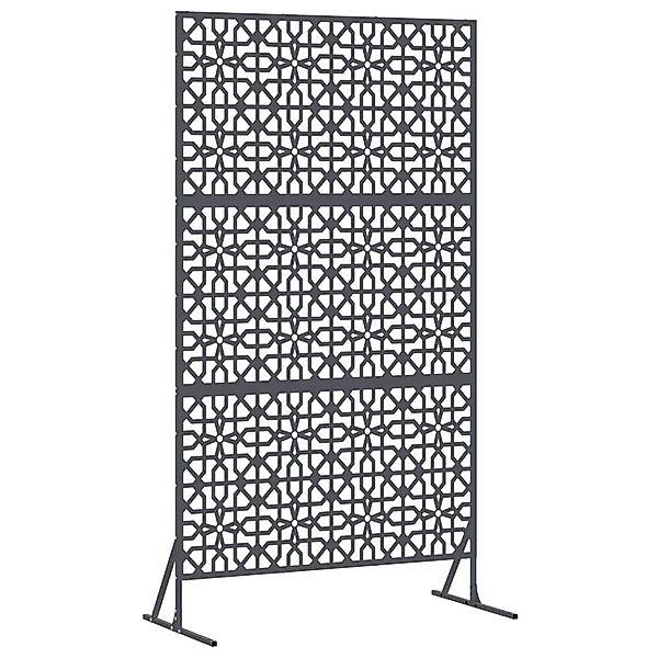 vidaXL Gartenzaun Sichtschutz Anthrazit Stahl, (1-St) günstig online kaufen