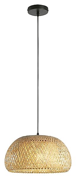 casa NOVA Pendelleuchte BAMBOU, 1-flammig, Braun, günstig online kaufen