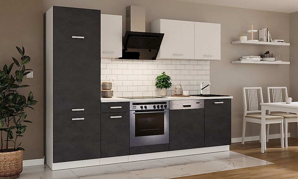 Küchen-Preisbombe Küchenzeile Toni 270 cm Küche Küchenblock Singleküche Ein günstig online kaufen