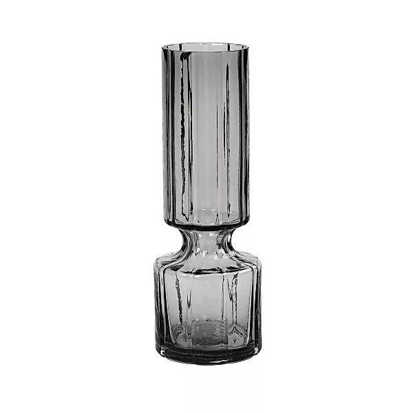 Broste Copenhagen Vasen Hyacint Vase Glas Smoked Pearl Clear 28,3 cm günstig online kaufen