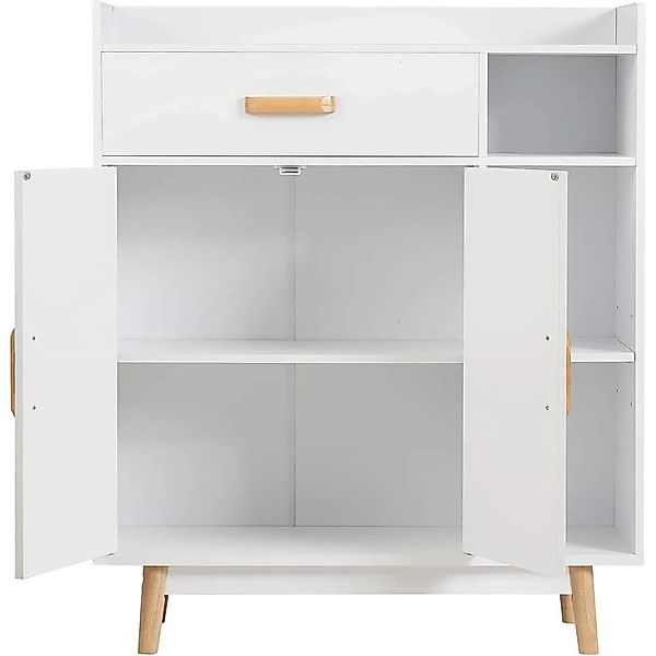 Costway Bücherschrank Weiß 80 x 30 x 95 cm günstig online kaufen