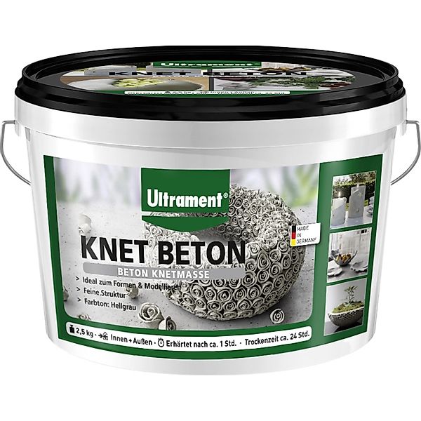 Ultrament Estrich Ultrament Knet Beton 2,5 kg, hellgrau günstig online kaufen