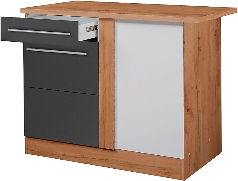 KOCHSTATION Eckunterschrank "KS-Wien", Breite 110 cm günstig online kaufen