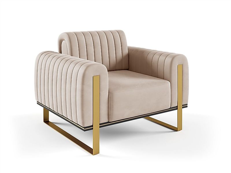 Fun Möbel Sessel Designersessel VALERIE in Stoff Elisa Velvet (Auch im 3-2- günstig online kaufen