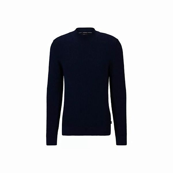 HUGO Rundhalspullover dunkel-blau (1-tlg) günstig online kaufen