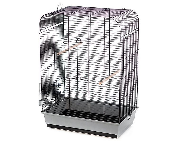 DUVO+ Vogelkäfig Vogelkäfig Nina grau/schwarz günstig online kaufen