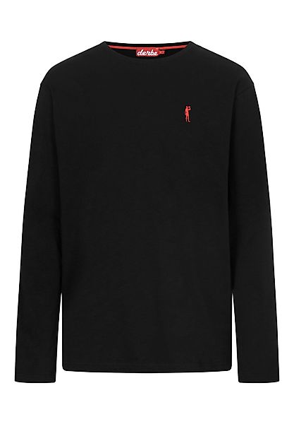 Derbe Langarmhemd "Basic Kippes", Basic, schlicht, Trinker günstig online kaufen