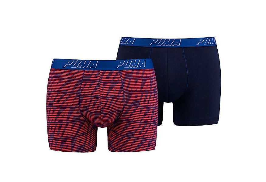 PUMA BODYWEAR Boxershorts Optical Logo AOP Boxer (2-St., Mehrpack) ohne Ein günstig online kaufen