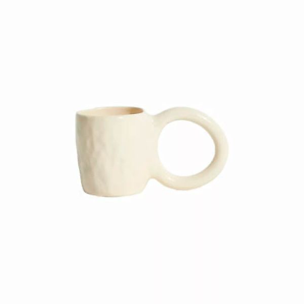Kaffeetasse Donut Medium keramik beige / Ø 8 x H 9 cm - Petite Friture - Be günstig online kaufen