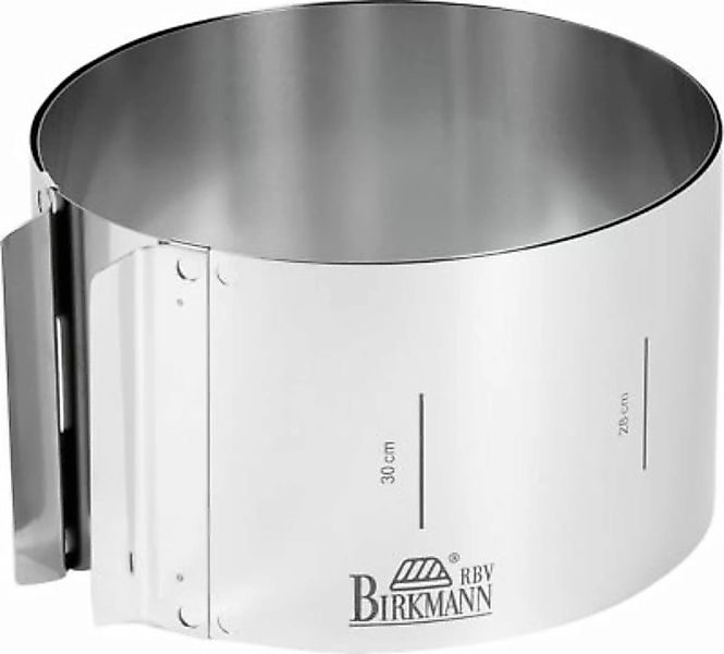 Birkmann "Tortenring ""Easy Baking"", H10 x L18-30 cm" silber günstig online kaufen