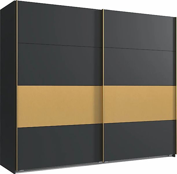 Wimex Schwebetürenschrank "Dubai", mit goldfarbigen Absetzungen günstig online kaufen
