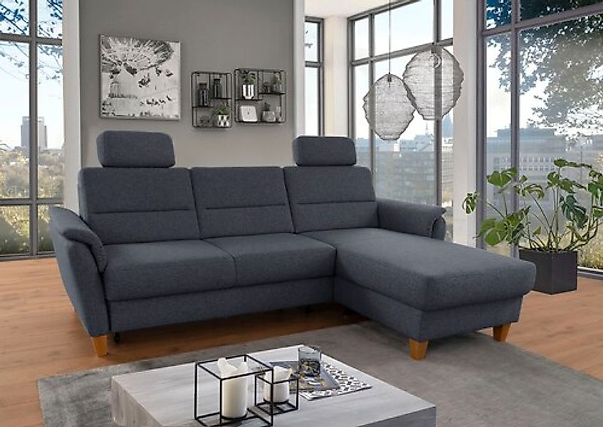 Home affaire Ecksofa »Palmera L-Form, B: 244 cm« optional Bettfunktion & Be günstig online kaufen