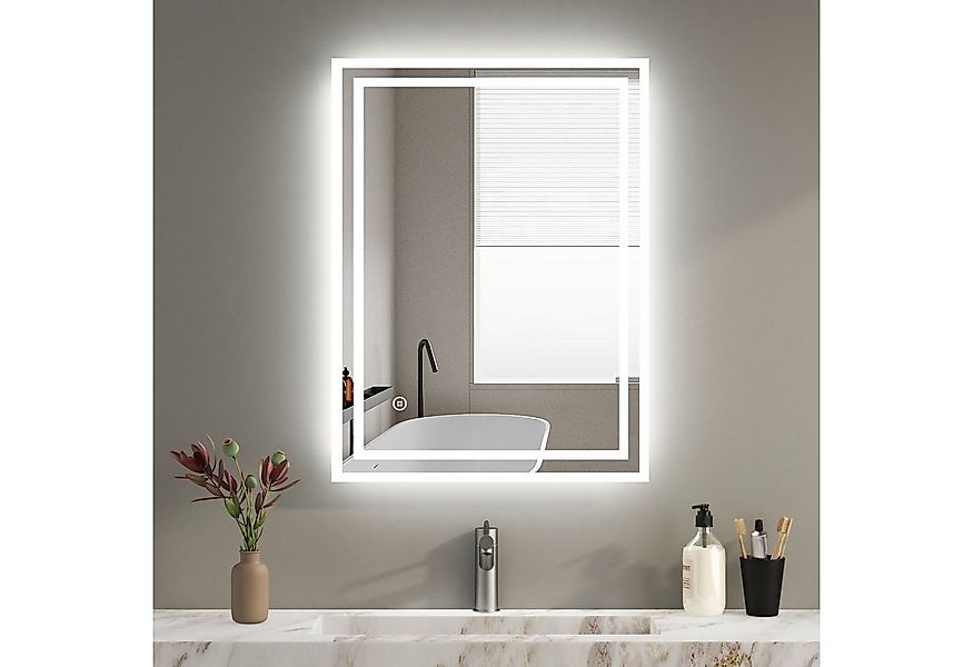 WDWRITTI Spiegel mit beleuchtung Badspiegel Led Bad Wandspiegel Badezimmer günstig online kaufen
