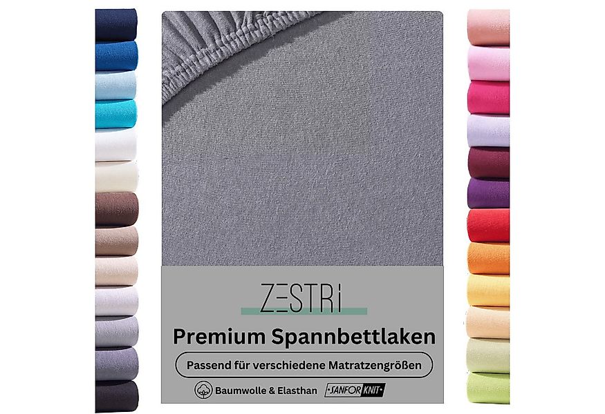 Zestri Spannbettlaken für Boxspringbett Wasserbett 140x200 180x200 cm Baumw günstig online kaufen