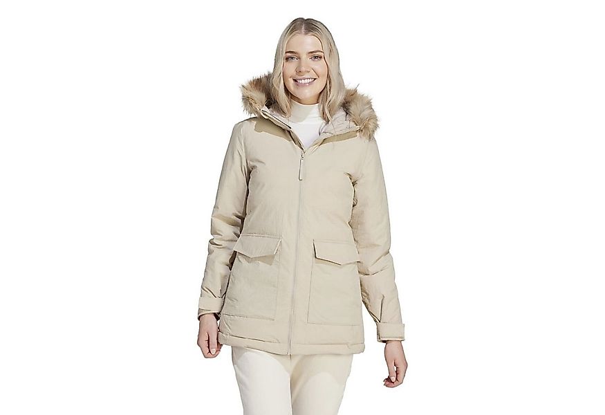 adidas Performance Wintermantel Hooded Fur Parka (wasserabweisend) beige Da günstig online kaufen