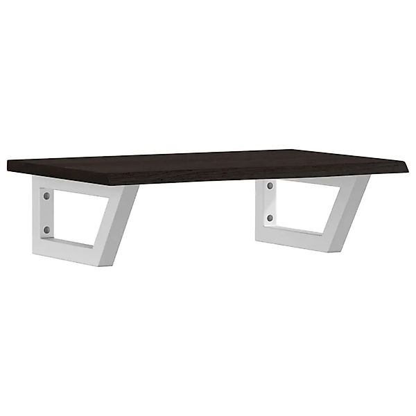 vidaXL Waschtischplatte mit Halterung Stahl und Massivholz Eiche 3302582 günstig online kaufen