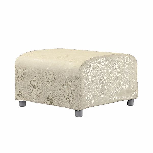 Bezug für Klippan Hocker, beige-golden, Husse, Klippan Hocker, Living II (1 günstig online kaufen
