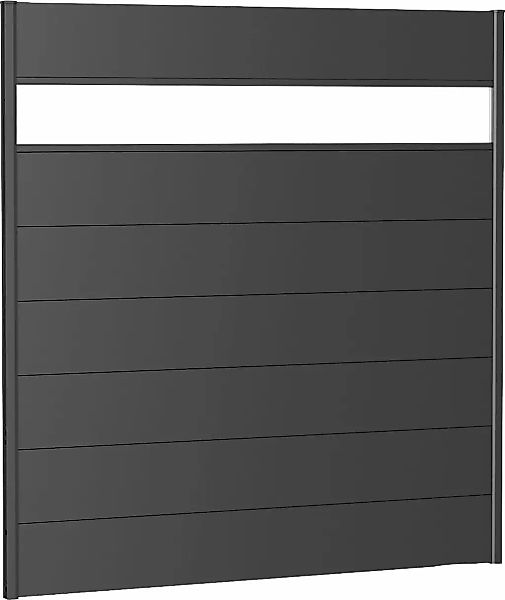 Biohort Sichtschutzelement 7 Metall-Paneele, 1 Acrylglas-Paneel und 2 Schie günstig online kaufen