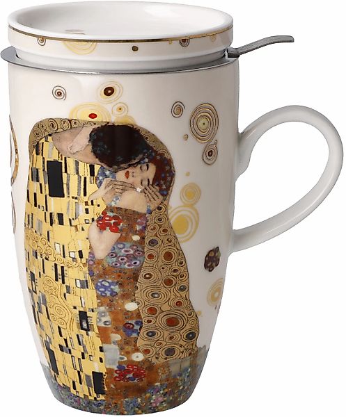 Goebel Tasse "Klimt", Artis Orbis, Teetasse mit Deckel/Sieb, Metall, Gustav günstig online kaufen