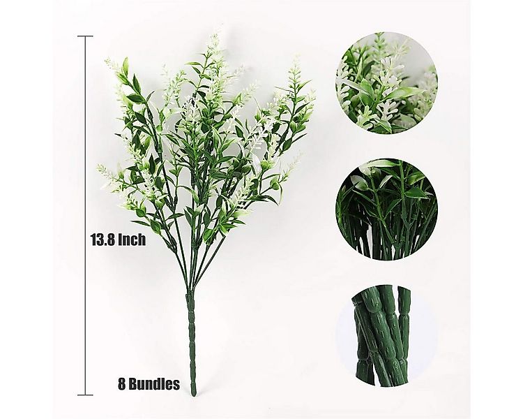 Kunstblumenstrauß 4/6/12 Sträuße Kunstlavendelblumen, Kunstlavendelstrauß, günstig online kaufen