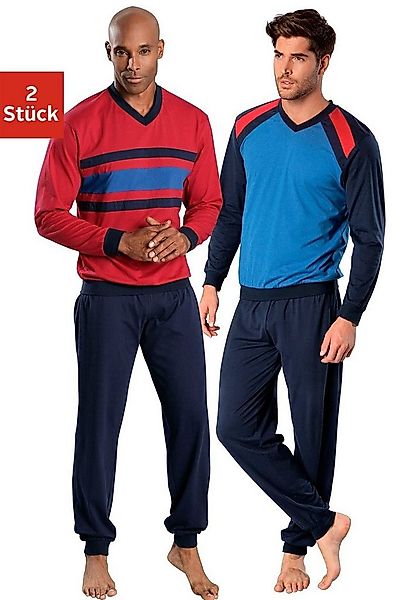 le jogger® Pyjama (Packung, 4 tlg., 2 Stück) in langer Form günstig online kaufen