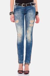 Cipo & Baxx Destroyed-Jeans "Jeans" mit Glitzer-Streifen, WD-369 günstig online kaufen