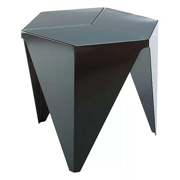 Vitra - Prismatic Table Noguchi Beistelltisch - schwarz/Aluminium/H: 37.5cm günstig online kaufen