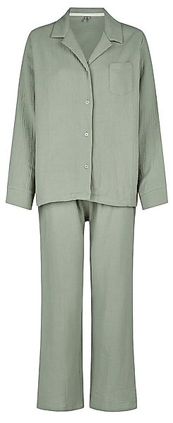 By Louise Schlafanzug Damen Musselin Pyjama (2 tlg) Baumwolle günstig online kaufen