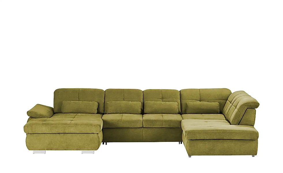 Wohnlandschaft mit Funktion  Perry ¦ grün ¦ Maße (cm): B: 374 Polstermöbel günstig online kaufen