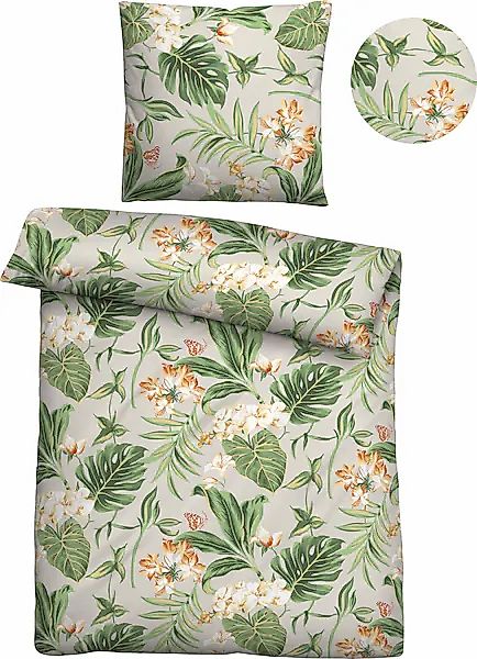 Castell - Markenbettwäsche Bettwäsche »Jessika« 2 Stk. tlg. im Dschungel De günstig online kaufen