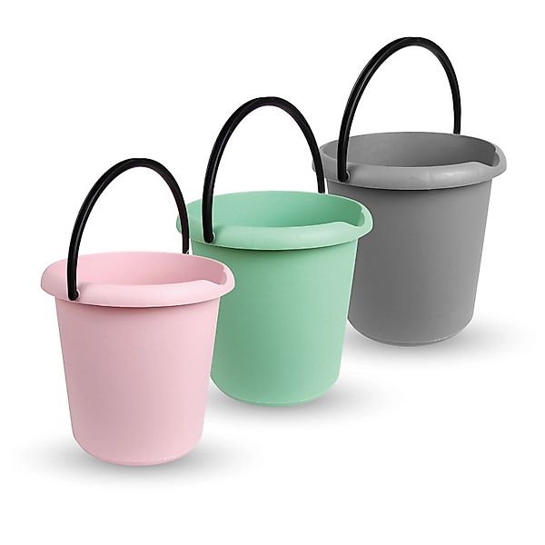 ProHome Eimer 5 Liter Kunststoffbügel Mix 3er Pack günstig online kaufen